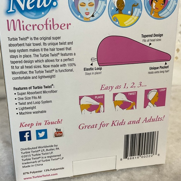 Turbie Twist microfiber hair towel twist and loop - Picture 8 of 8